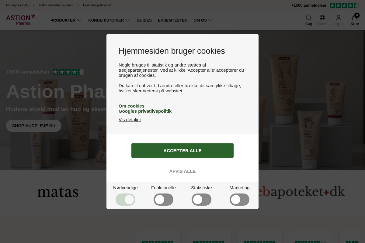 Astionpharma homepage screenshot