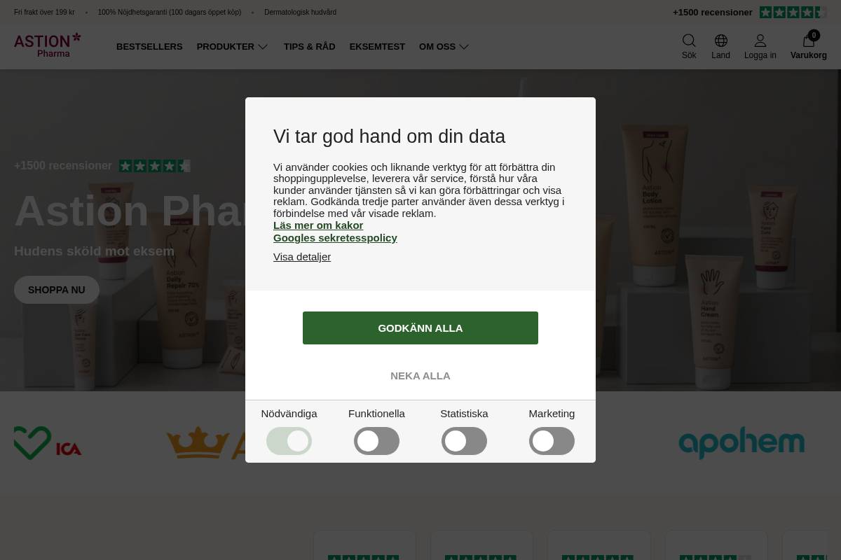 Astionpharma homepage screenshot