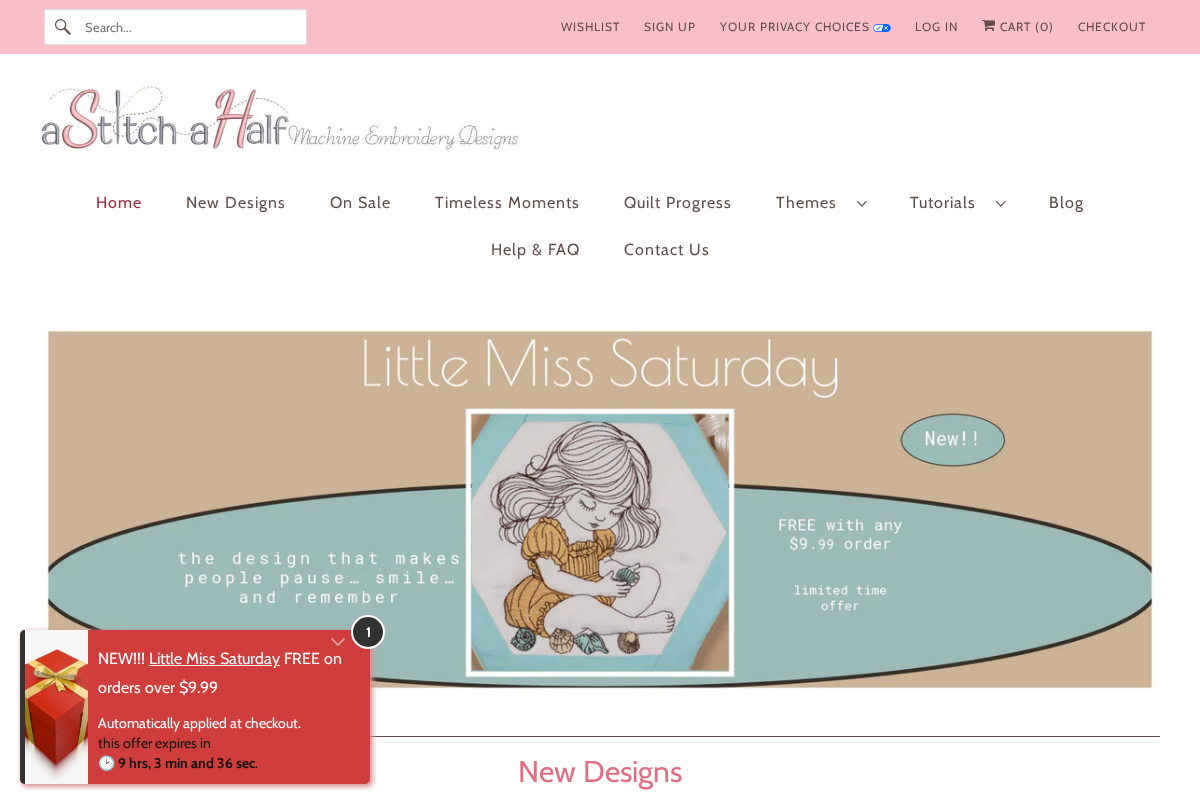 aStitch aHalf homepage screenshot