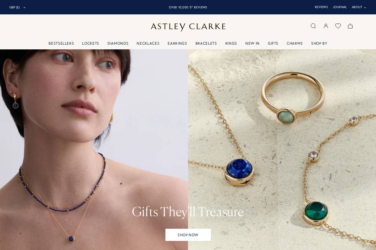 astleyclarke.com homepage screenshot