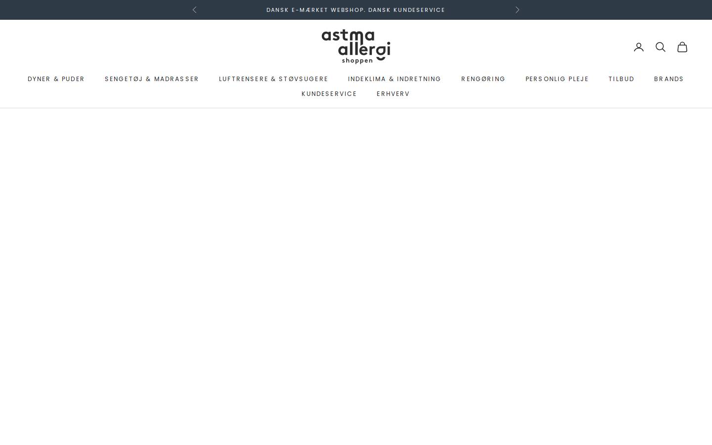 Astmaallergishoppen homepage screenshot