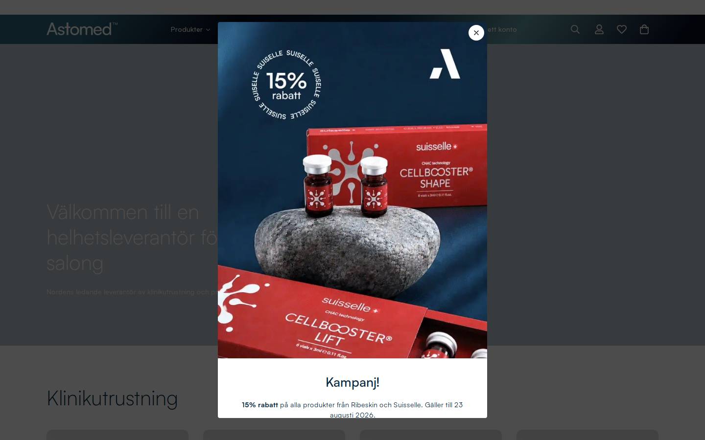 Astomed homepage screenshot