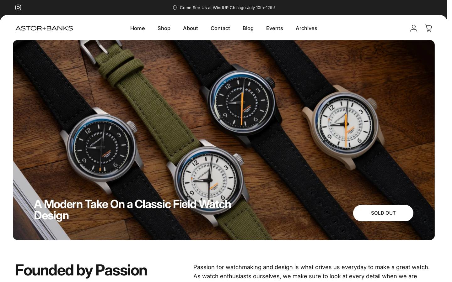 astorandbanks.com homepage screenshot