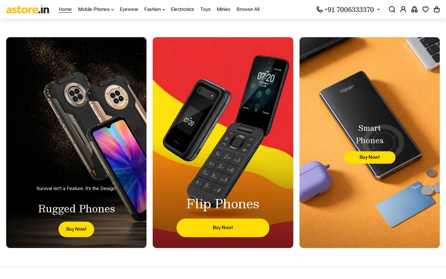 astore.in homepage screenshot