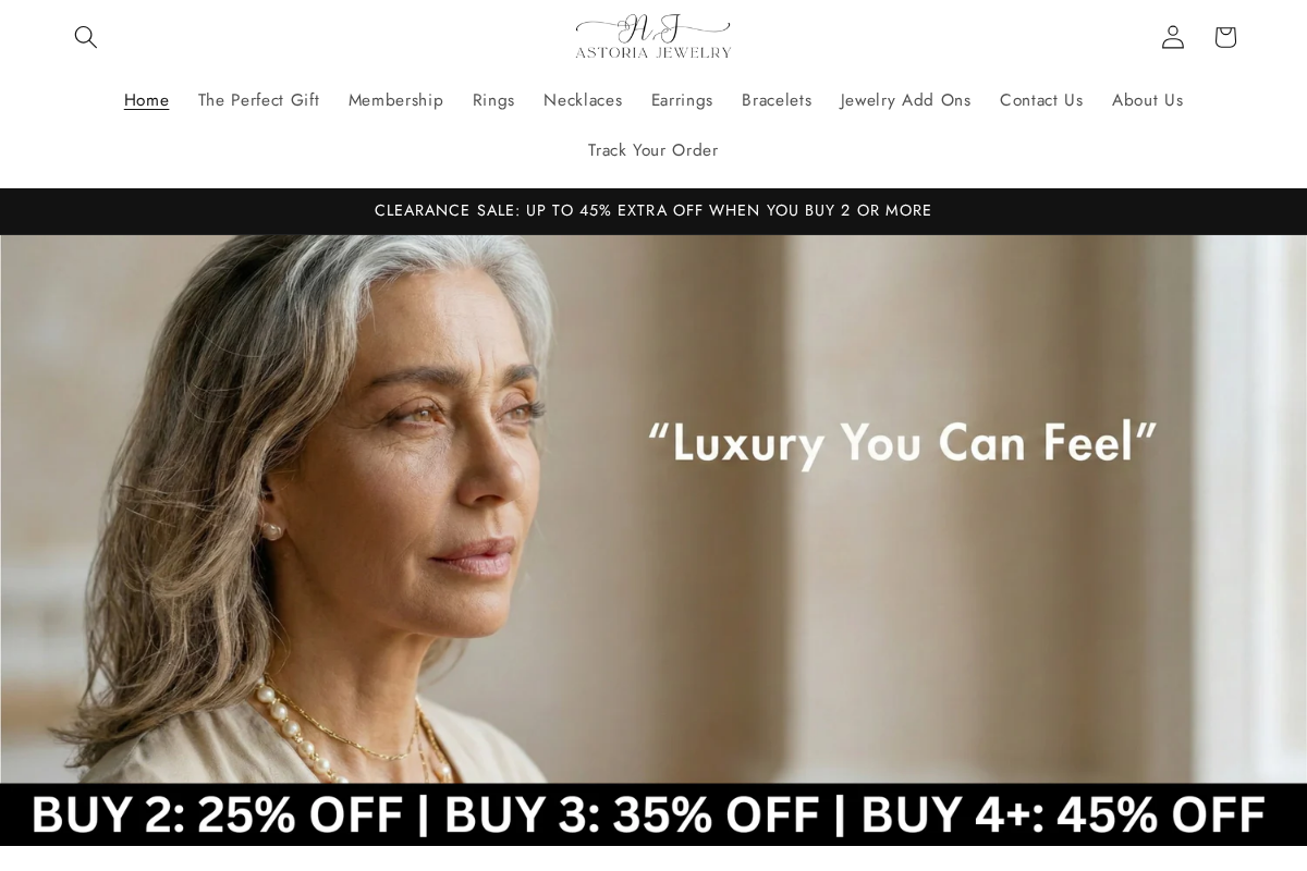 Astoria Jewelry homepage screenshot