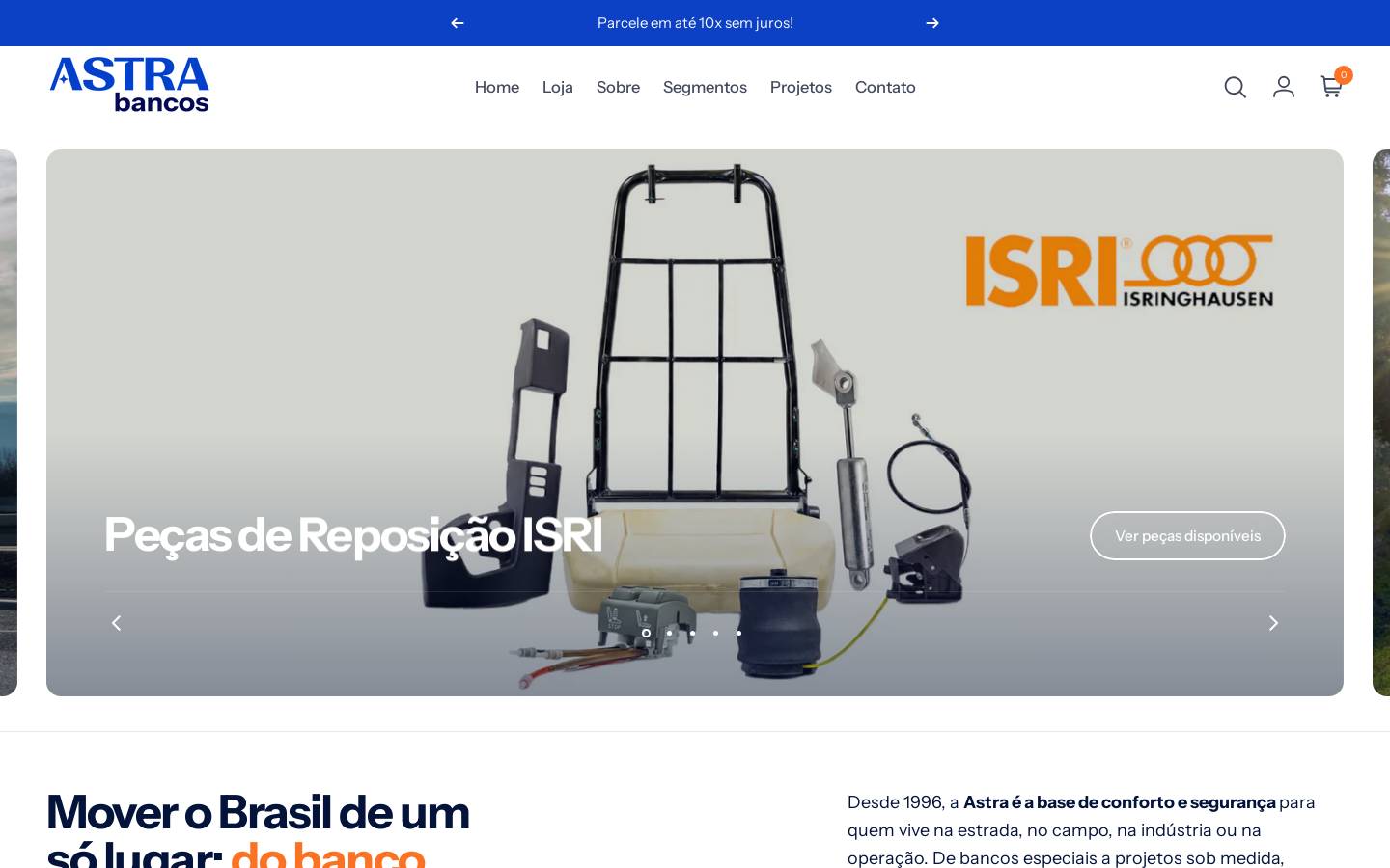 astrabrasil.com homepage screenshot