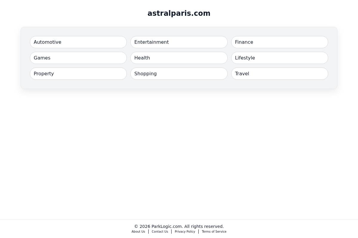 astralparis.com homepage screenshot