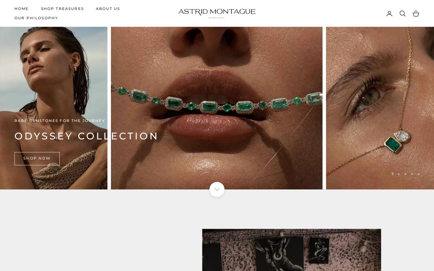 astridmontague.com homepage screenshot