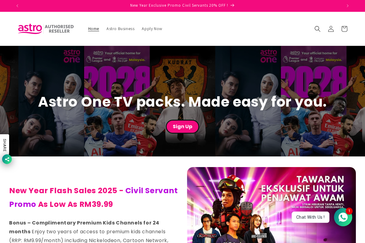 astro-registration homepage screenshot