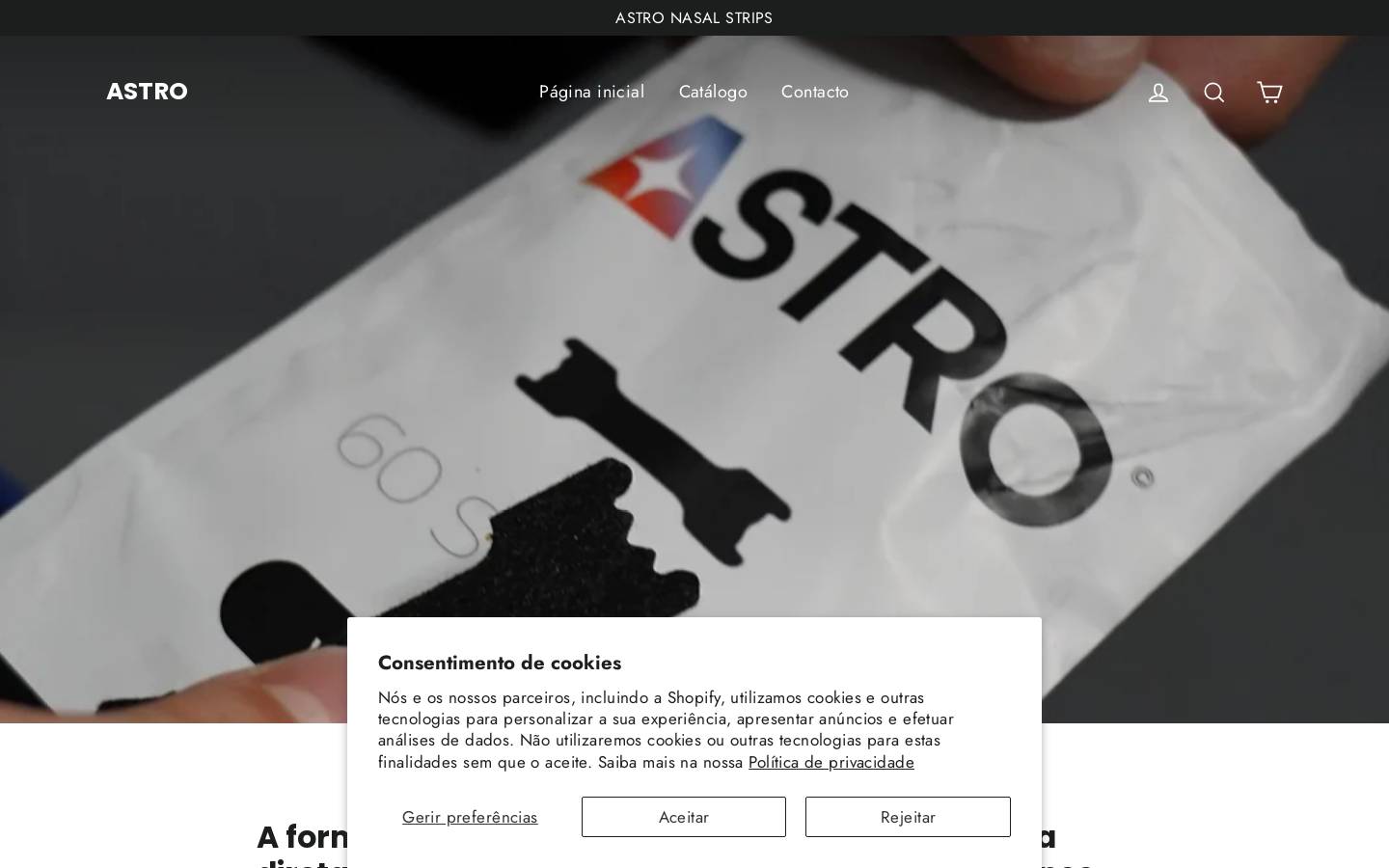 astronasal.store homepage screenshot