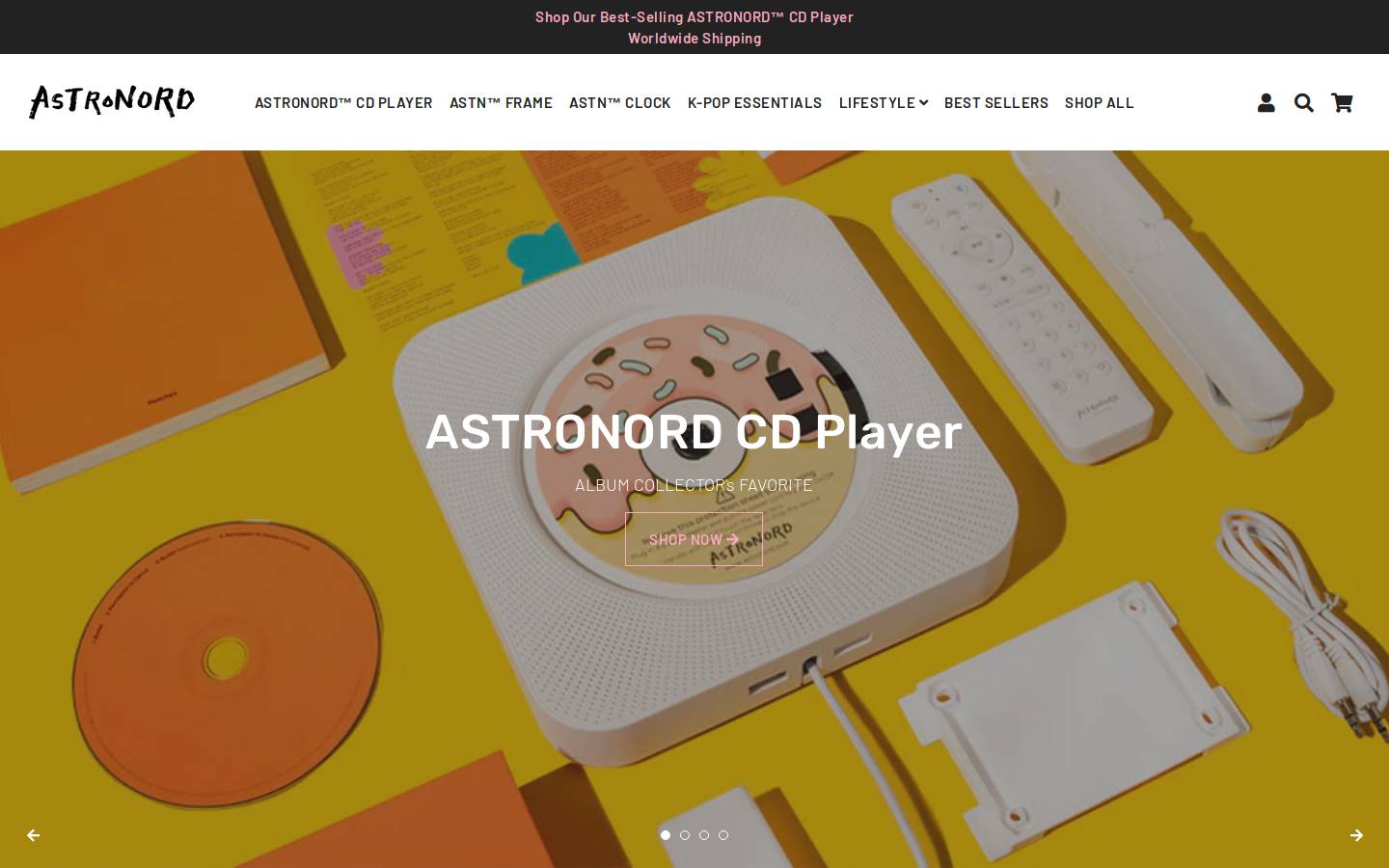 Astronord homepage screenshot