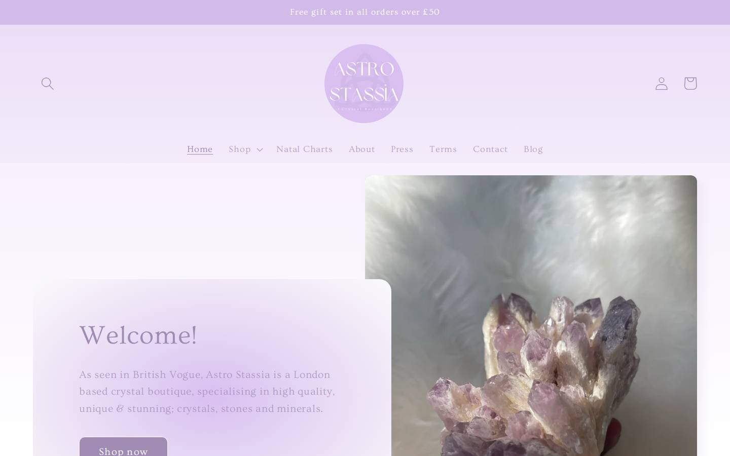 astrostassia.com homepage screenshot