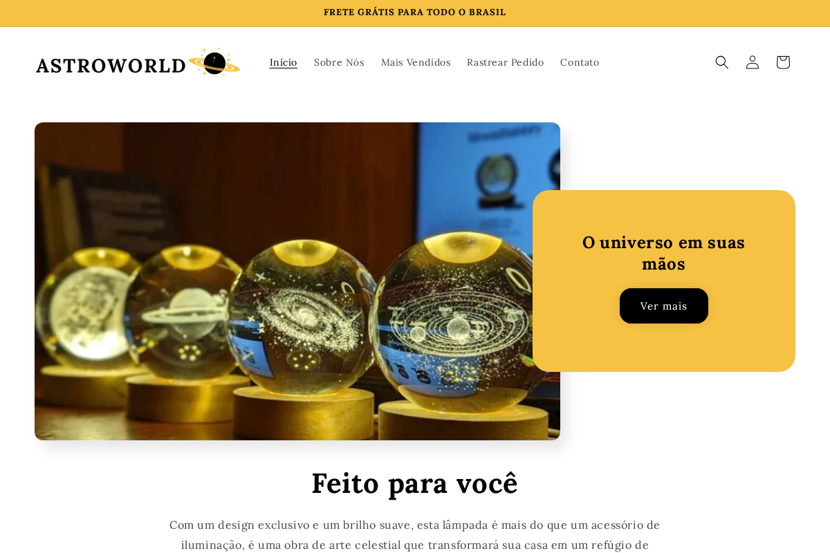 Astroworld homepage screenshot