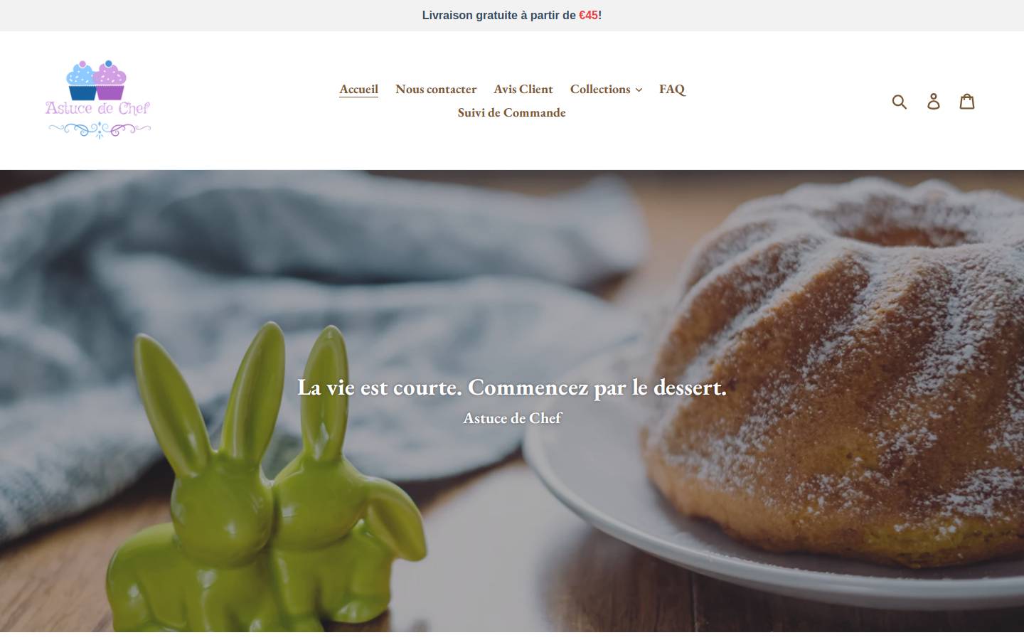 astucedechef.com homepage screenshot