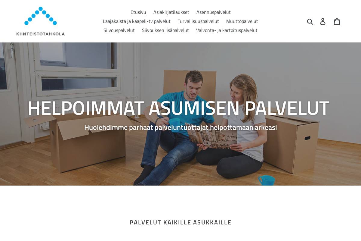 asumisenpalvelut.com homepage screenshot