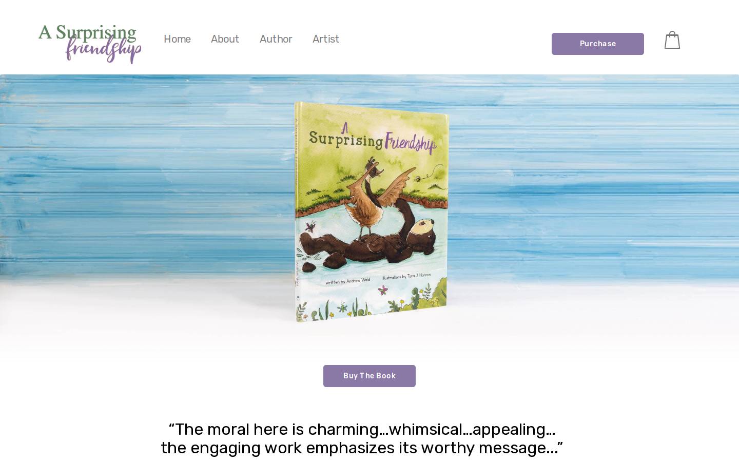 asurprisingfriendship.com homepage screenshot