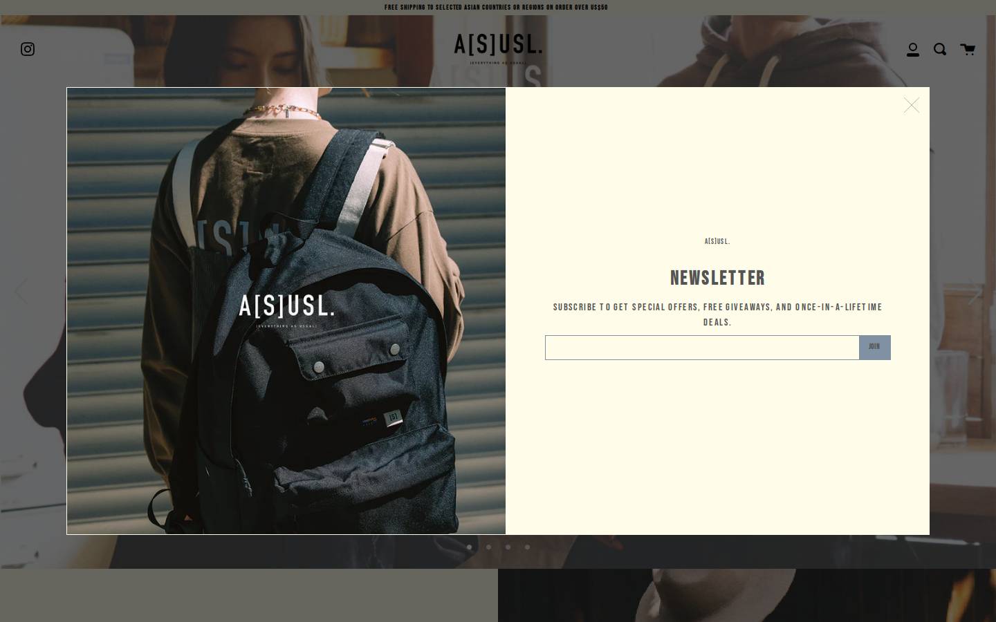 asusl.com homepage screenshot