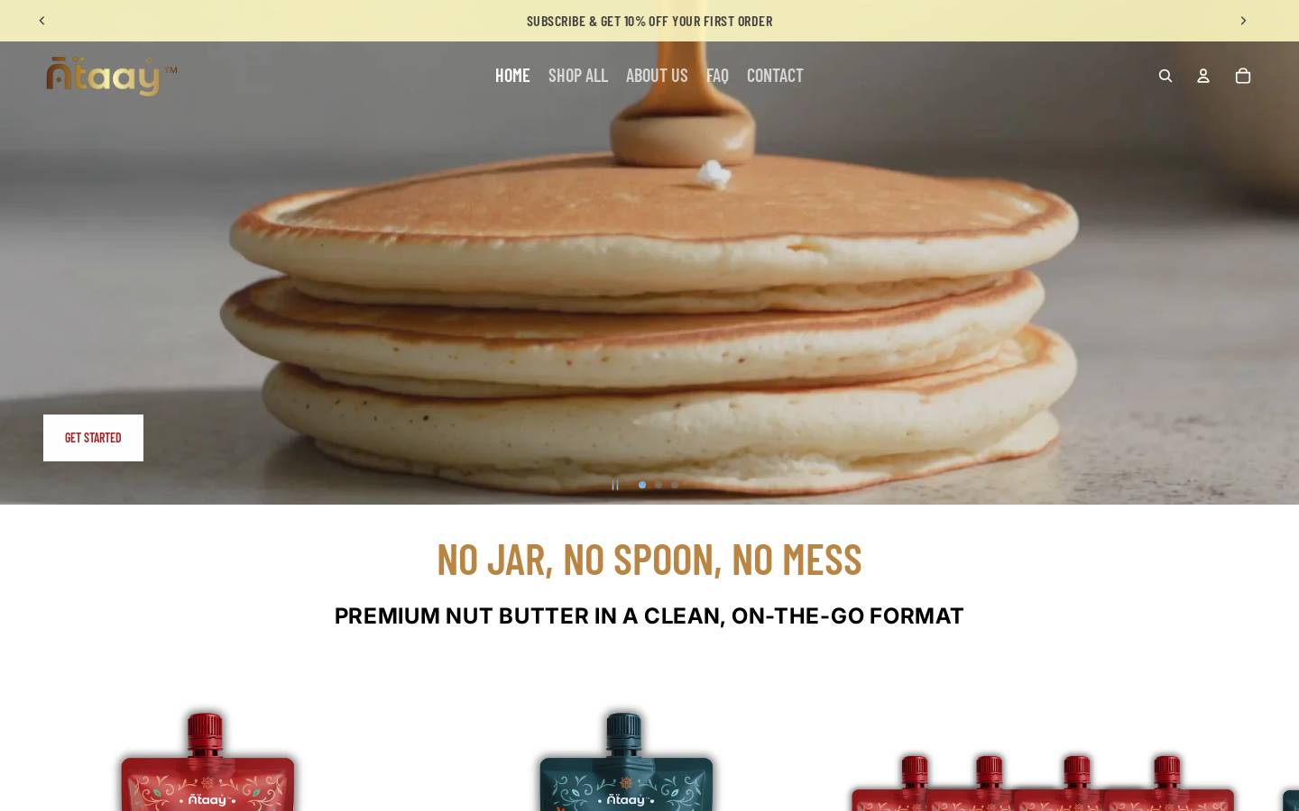 ataay.co homepage screenshot