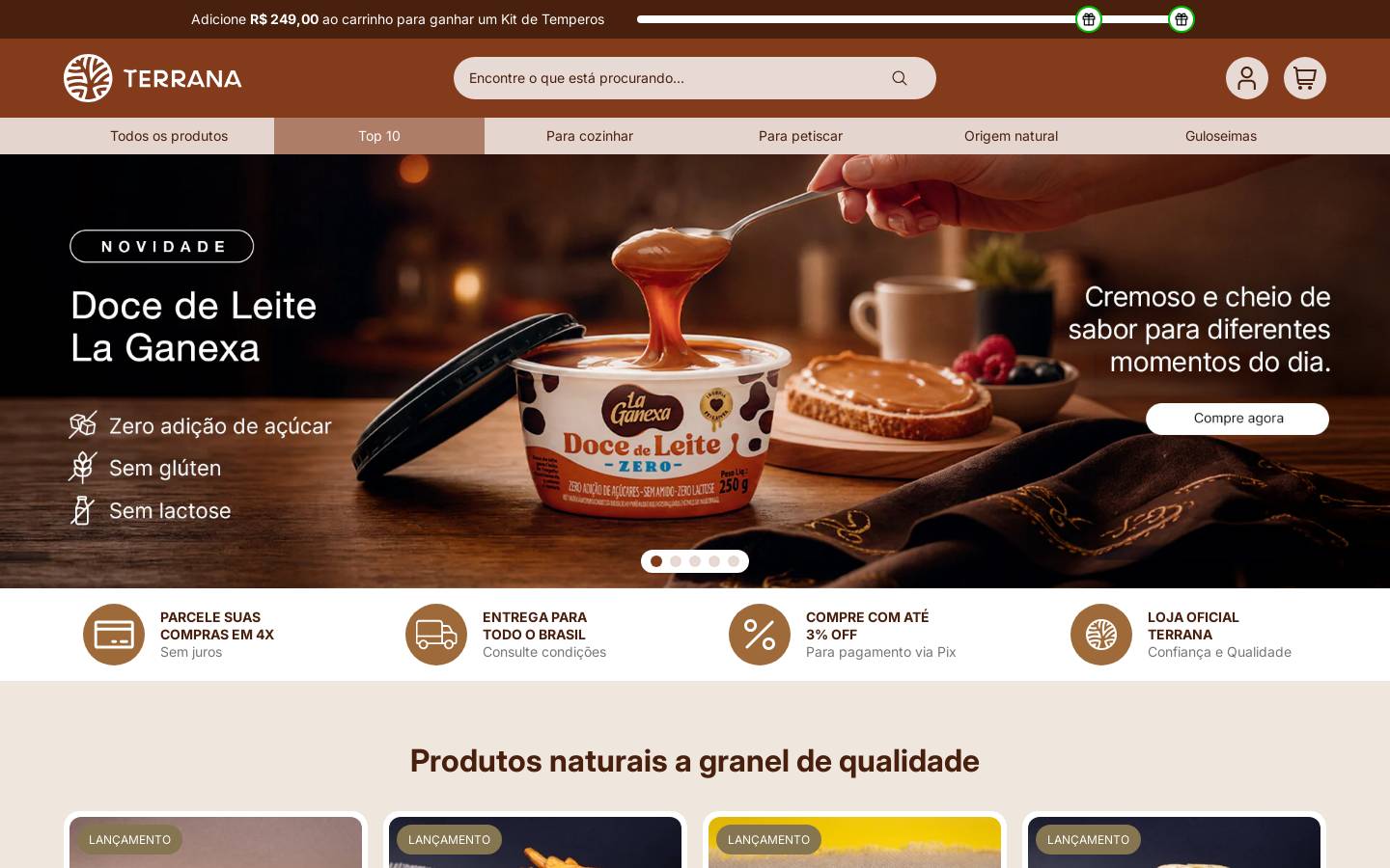 atacadoterrana.com.br homepage screenshot