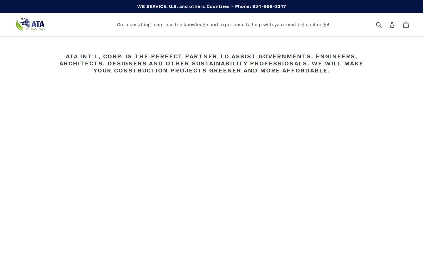 ataintlcorp.com homepage screenshot
