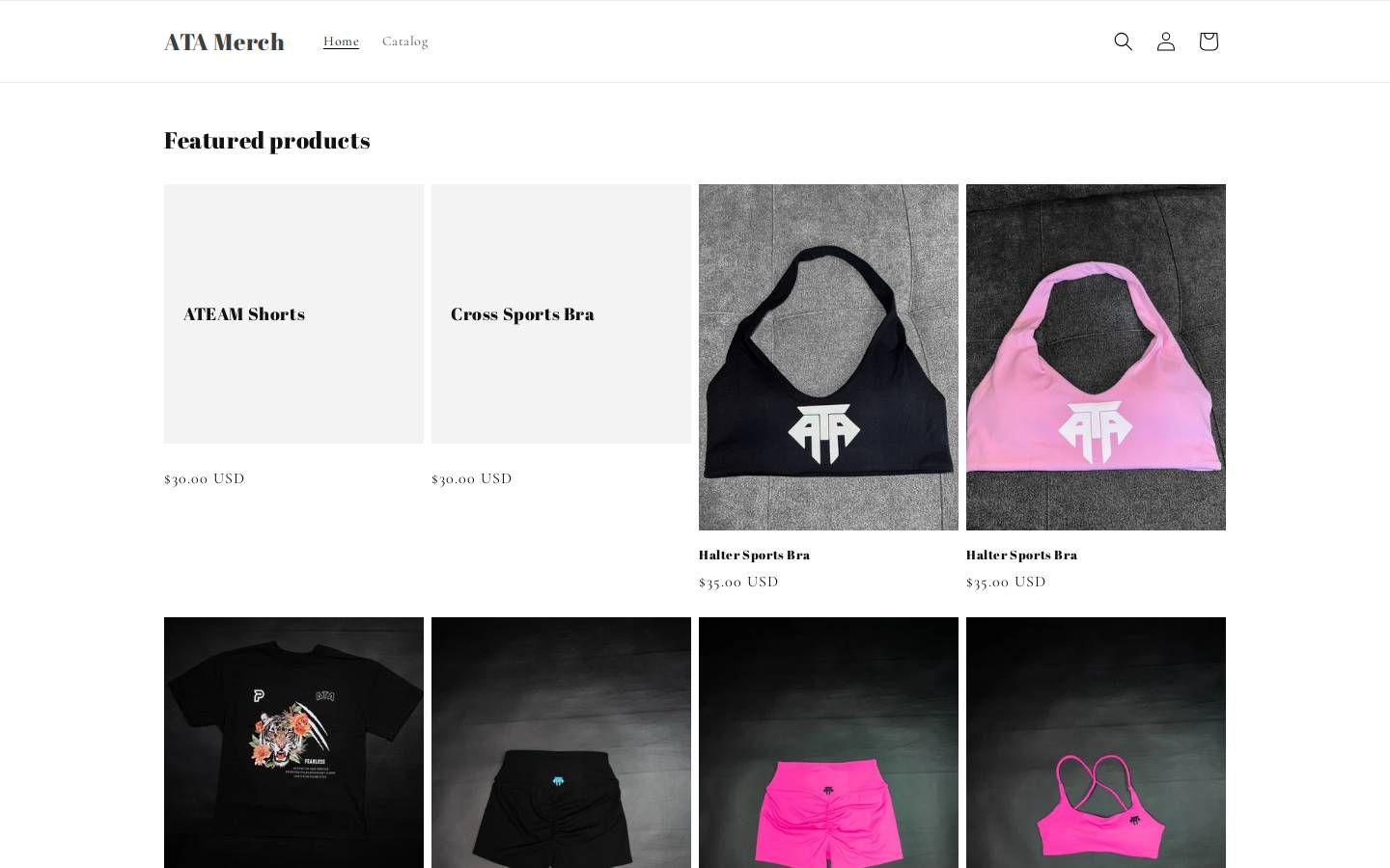 atamerch.com homepage screenshot