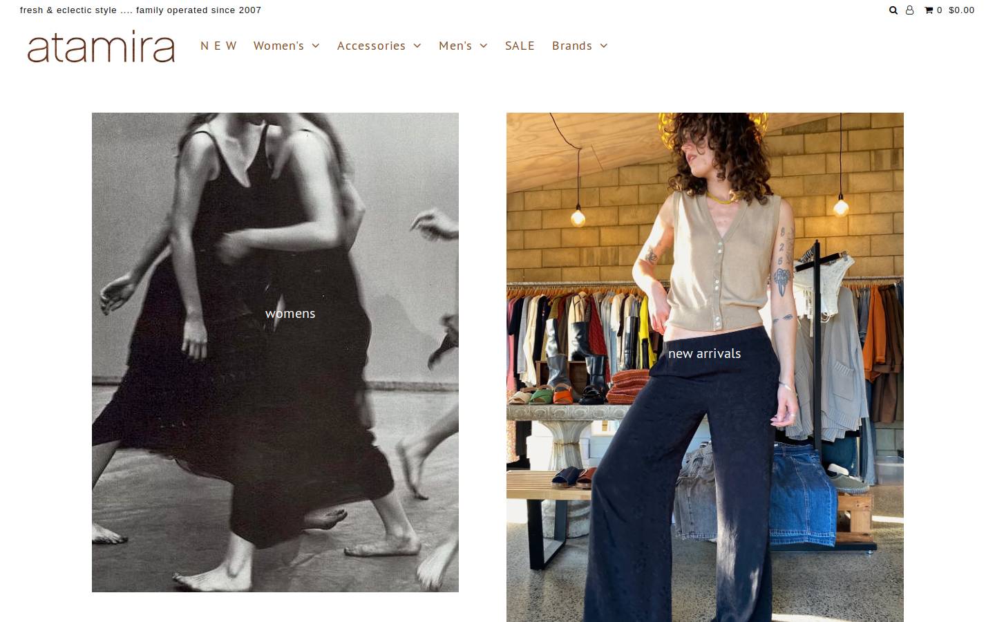 atamira.co.nz homepage screenshot