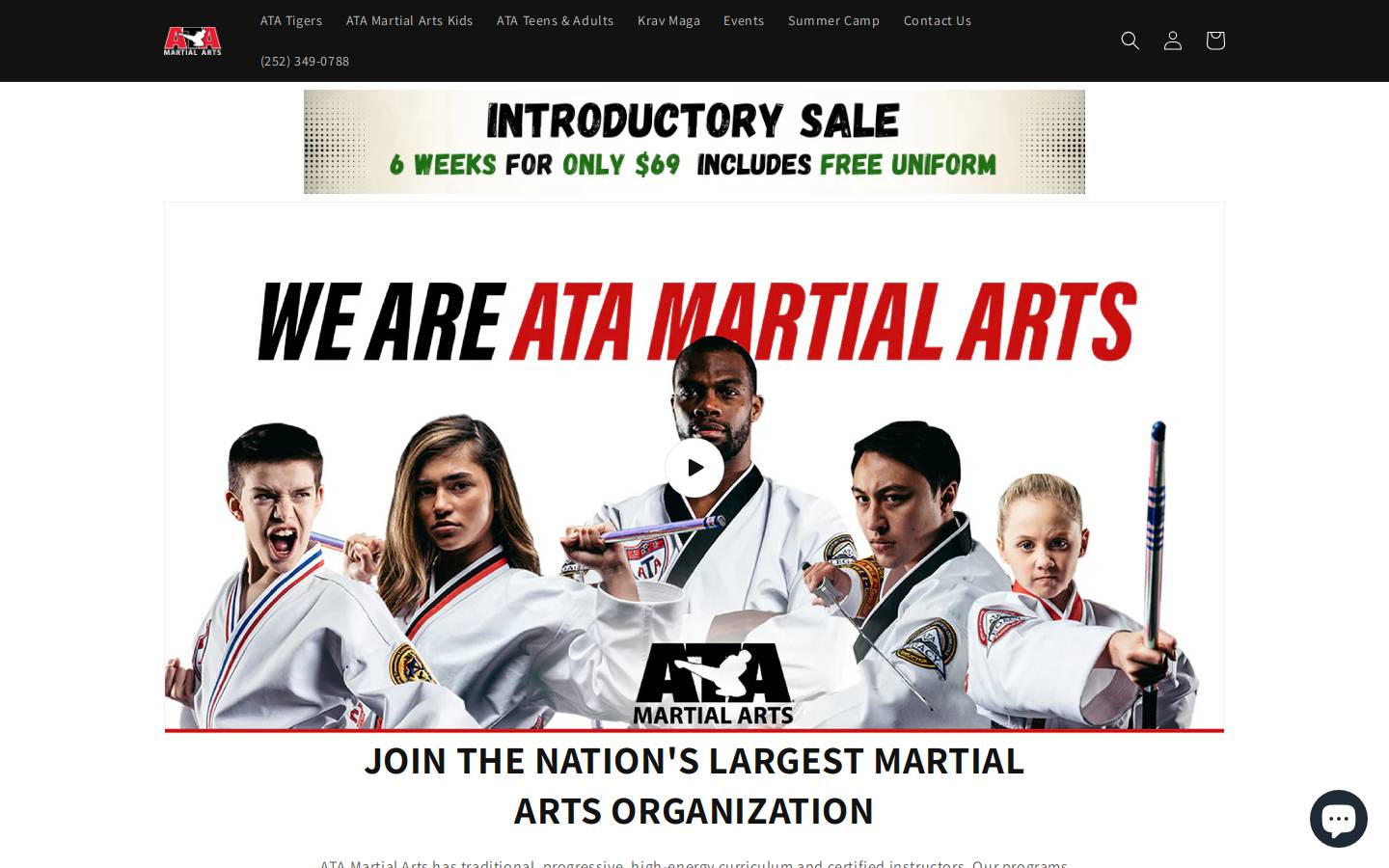 atanewbern.com homepage screenshot