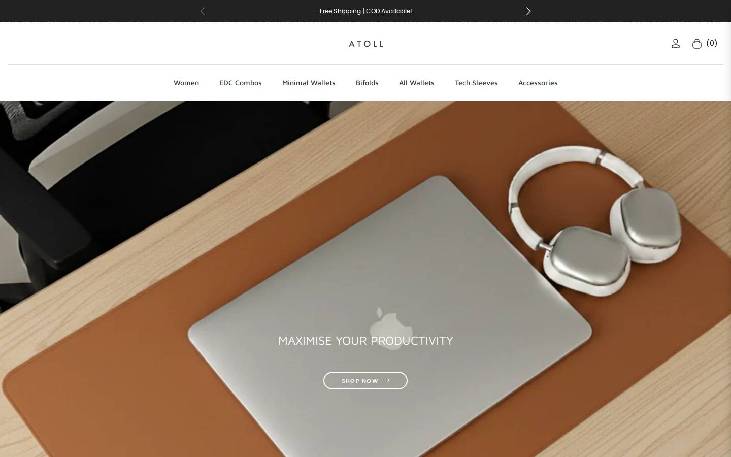 Atatoll homepage screenshot