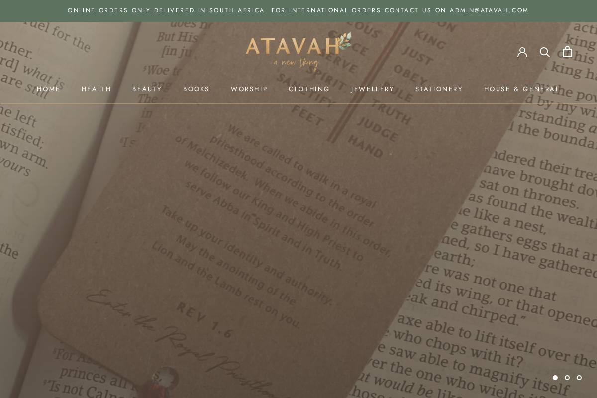atavah.com homepage screenshot