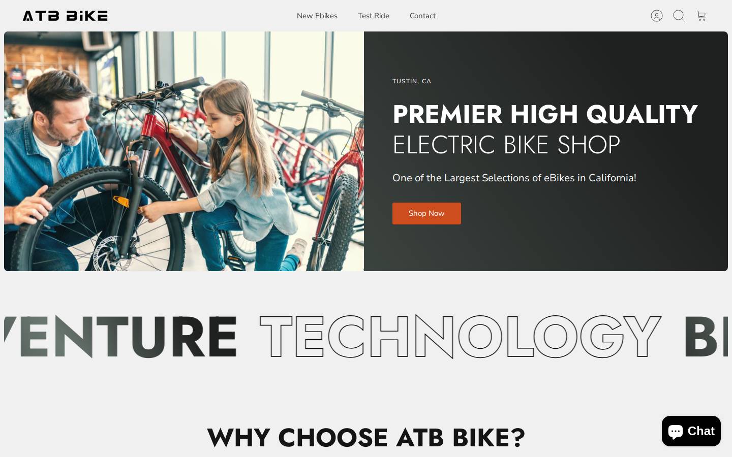 atbbike.com homepage screenshot