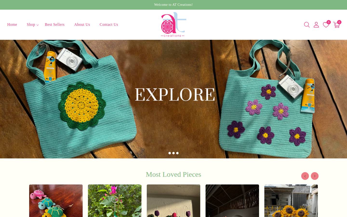atcreations.in homepage screenshot