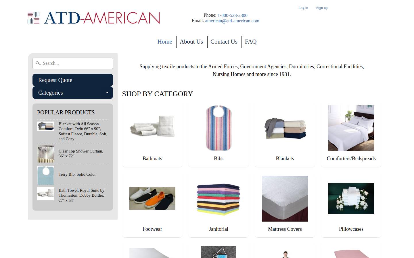 atd-american.com homepage screenshot