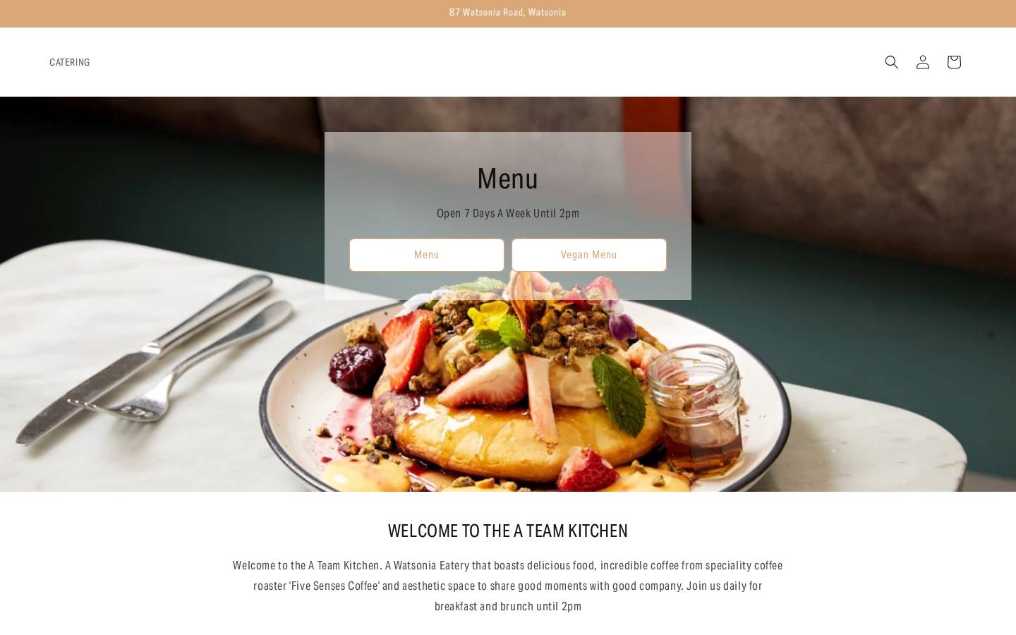 ateamkitchen.com.au homepage screenshot