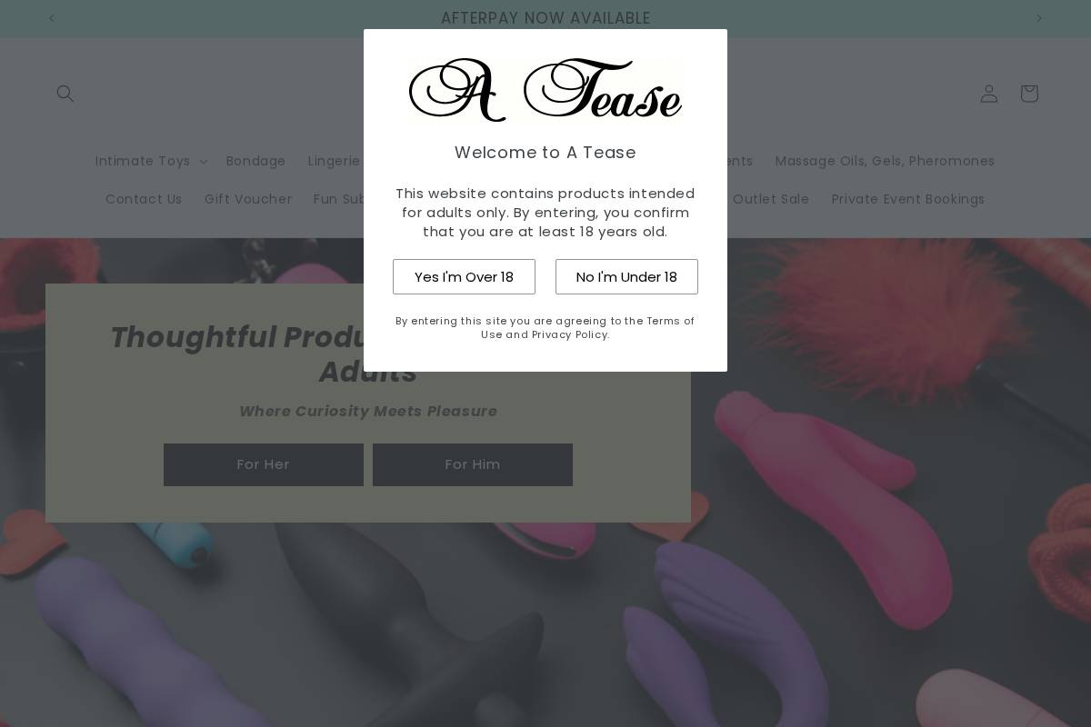 atease.co.nz homepage screenshot