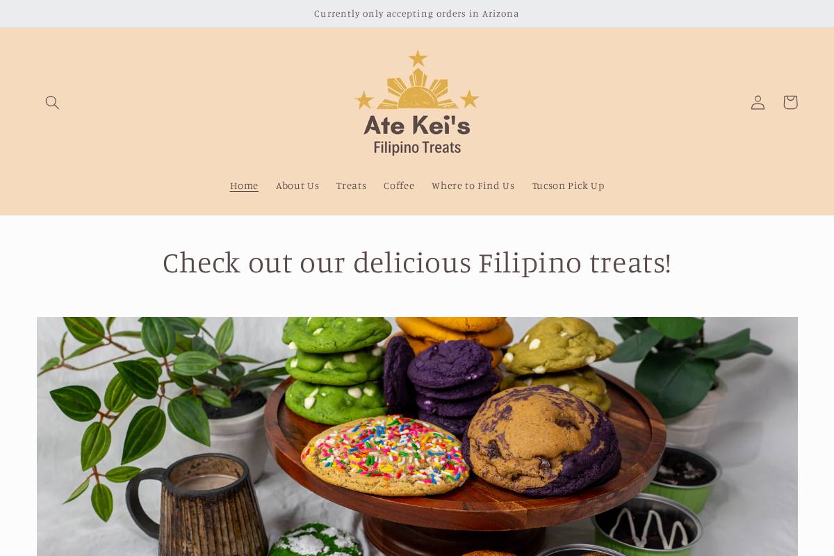 atekeistreats.com homepage screenshot