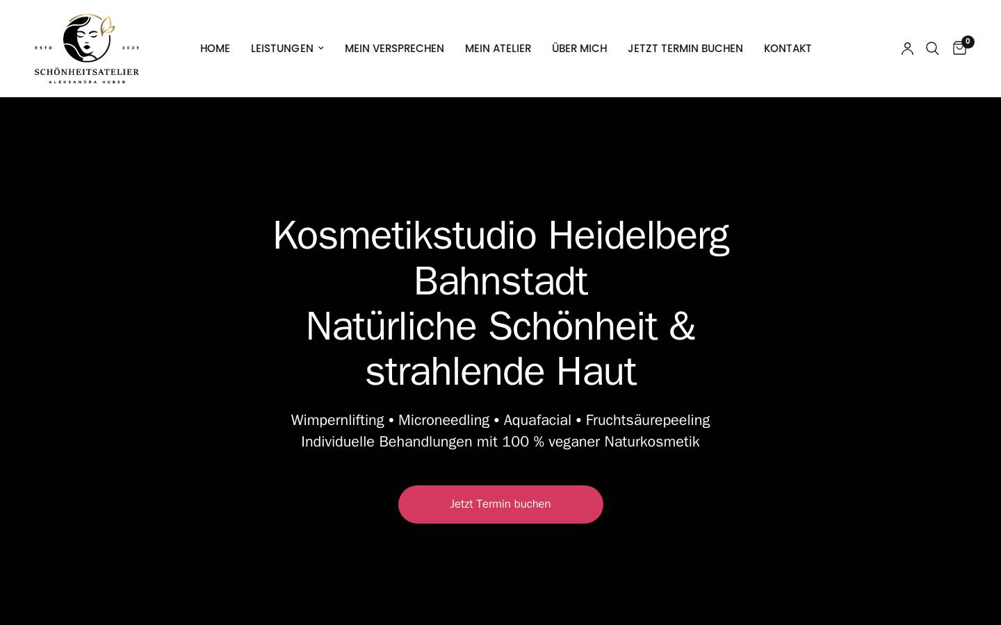 atelier-ahuber.com homepage screenshot