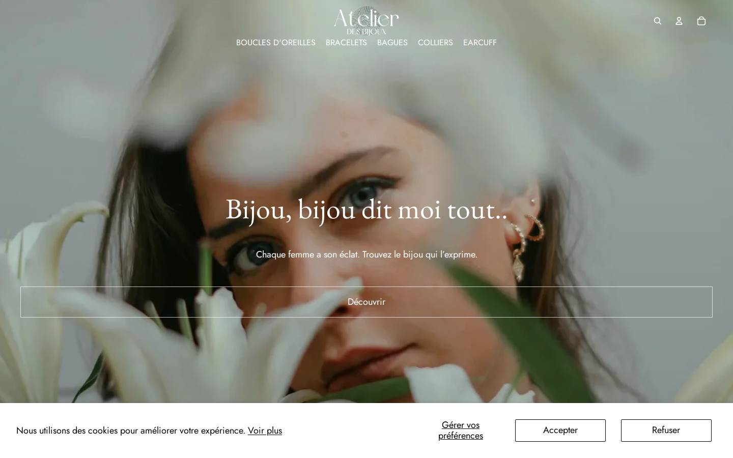 atelier-des-bijoux.com homepage screenshot