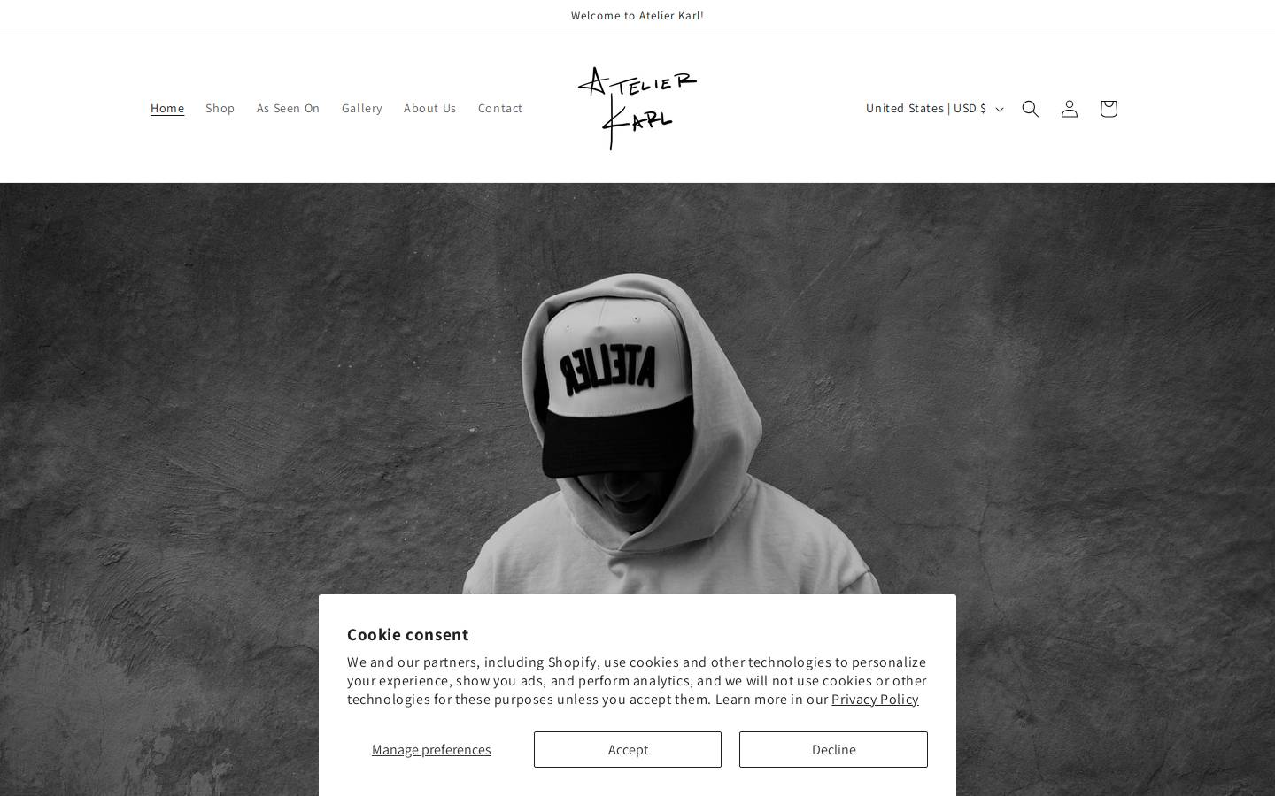 atelier-karl.com homepage screenshot