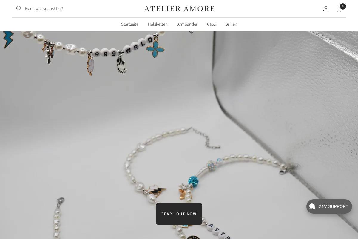 Atelier Lamour homepage screenshot
