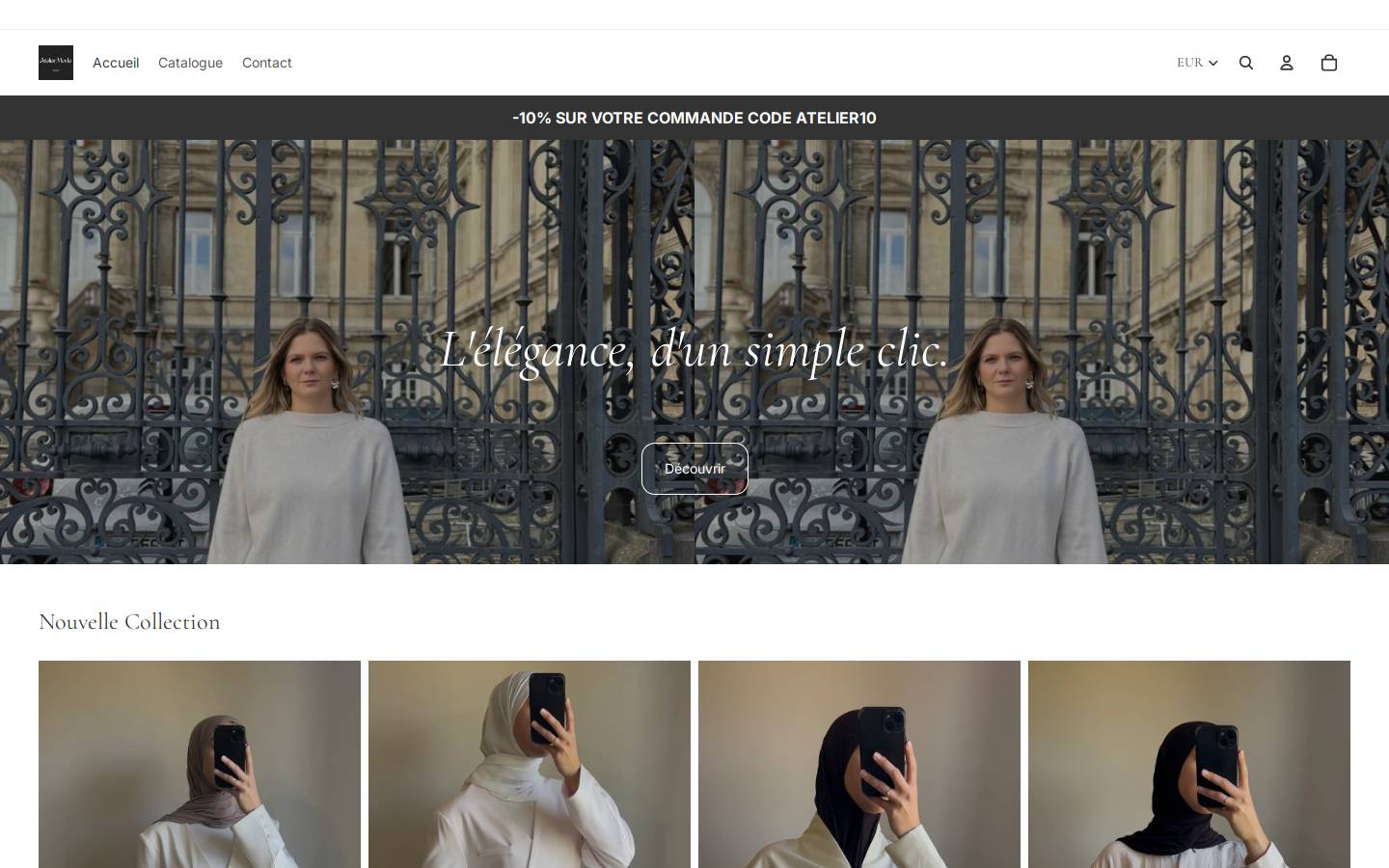 atelier-moode.com homepage screenshot