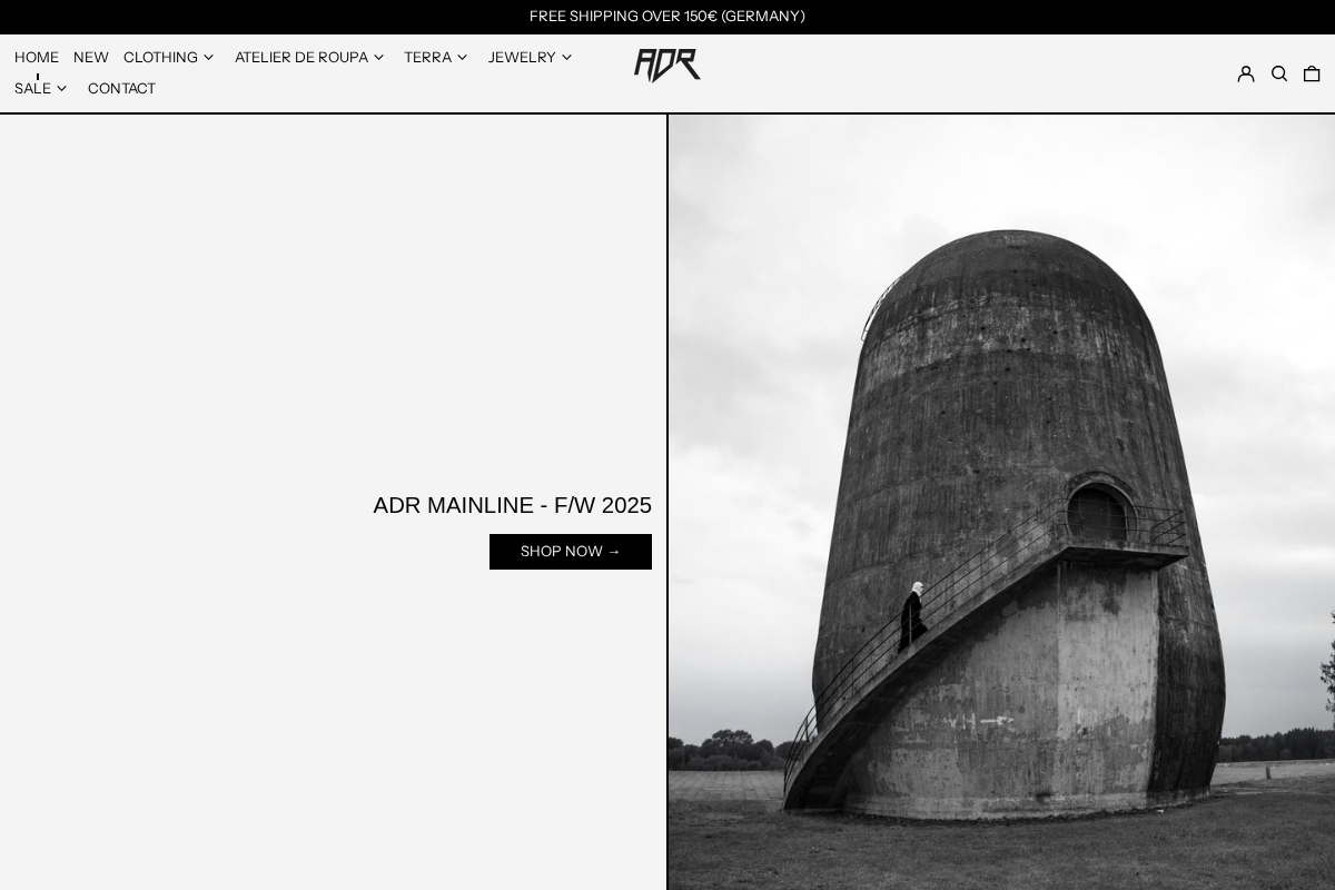 ATELIER DE ROUPA homepage screenshot
