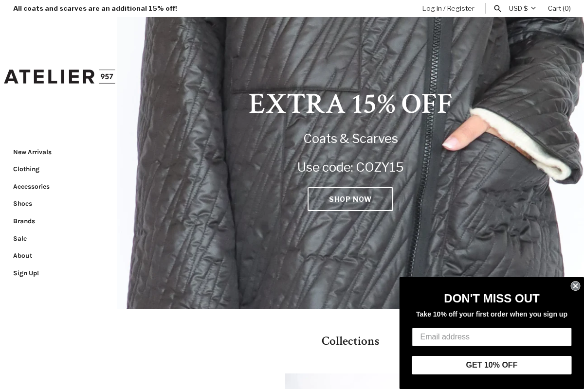 ATELIER957 homepage screenshot