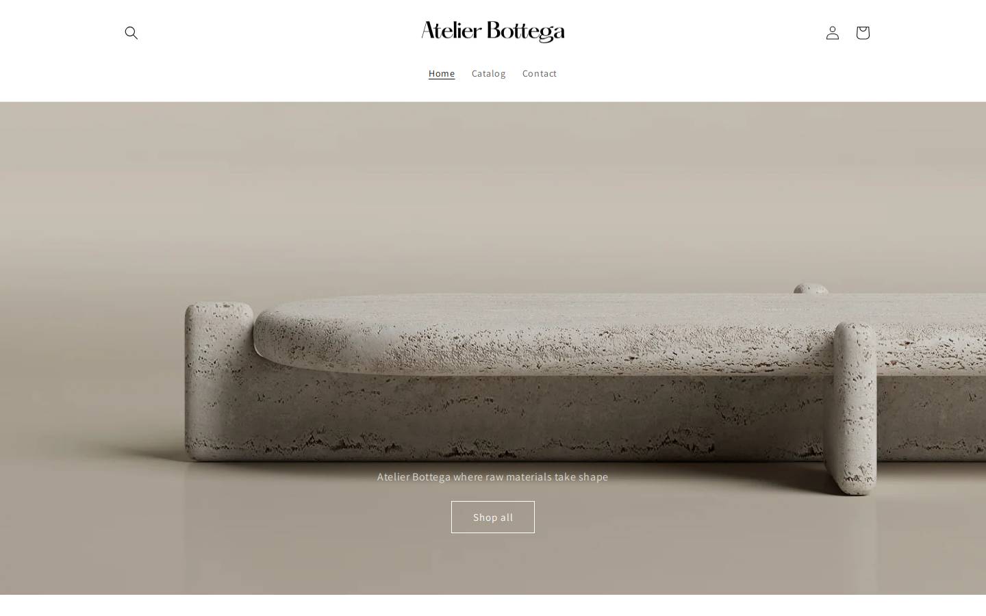atelierbottega.com homepage screenshot