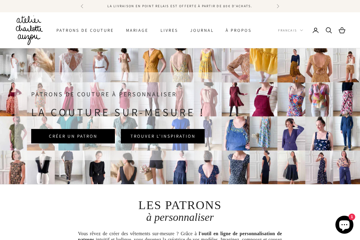 Atelier Charlotte Auzou homepage screenshot