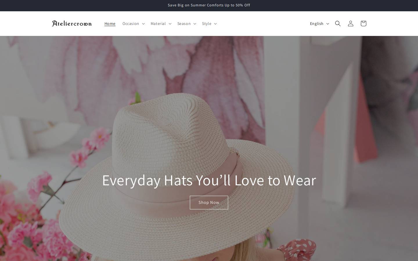 ateliercrown.com homepage screenshot