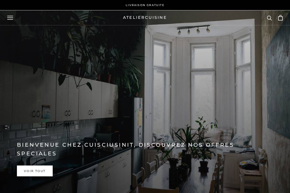 ateliercuisine.store homepage screenshot