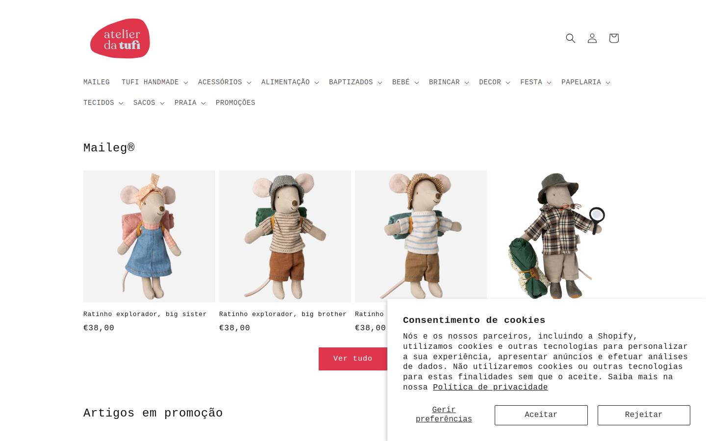 atelierdatufi.com homepage screenshot
