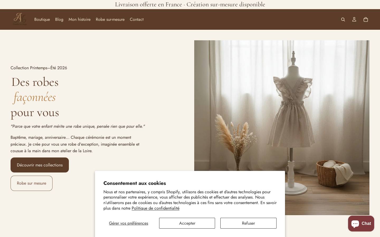 atelierdemegh.com homepage screenshot