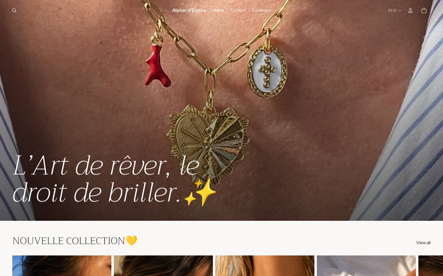 atelierdemma.fr homepage screenshot
