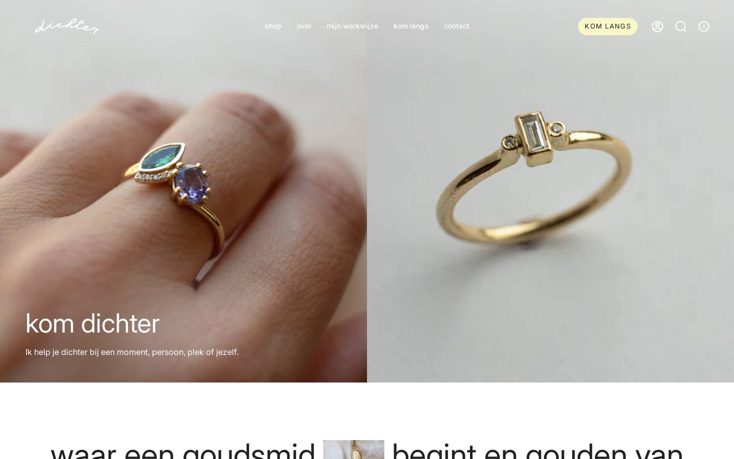 atelierdichter.be homepage screenshot